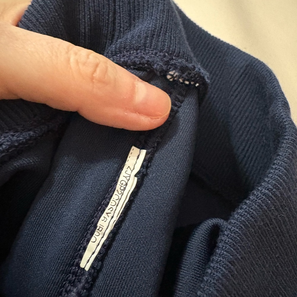 Spanx Air Essentials Navy MP Pique track pants - Picture 5 of 5